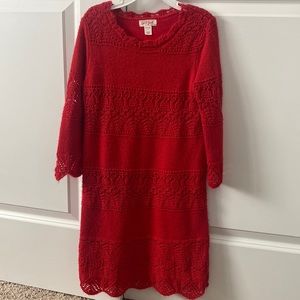 Red dress sweater dress size 7/8 cat & Jack